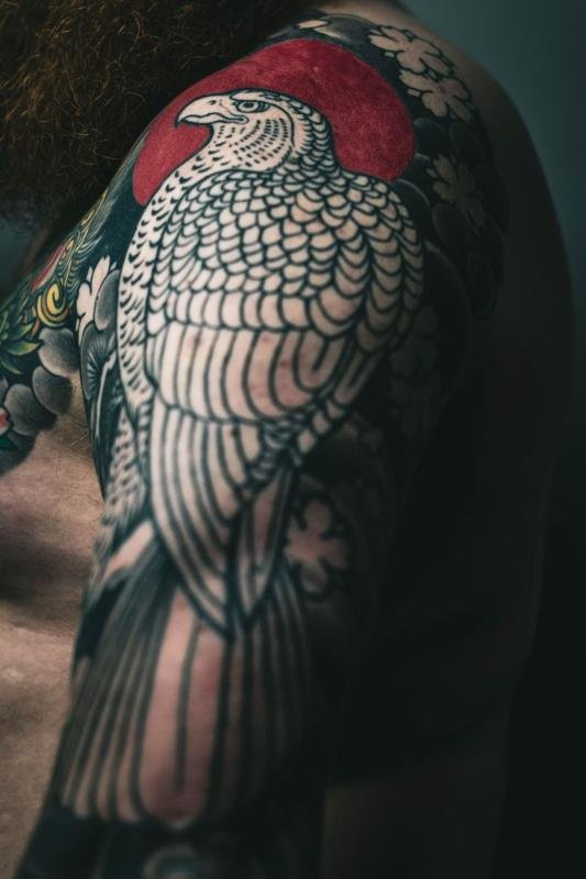 Neo-Traditional piece, Full sleeve